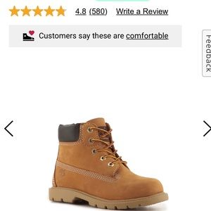 Timberlands boys size 4